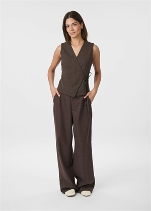 Samara melange waistcoat Brown Melange Neo Noir 